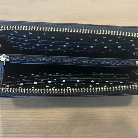 Tory Burch Black and White Polka Dot Clutch - Picture 3 of 5